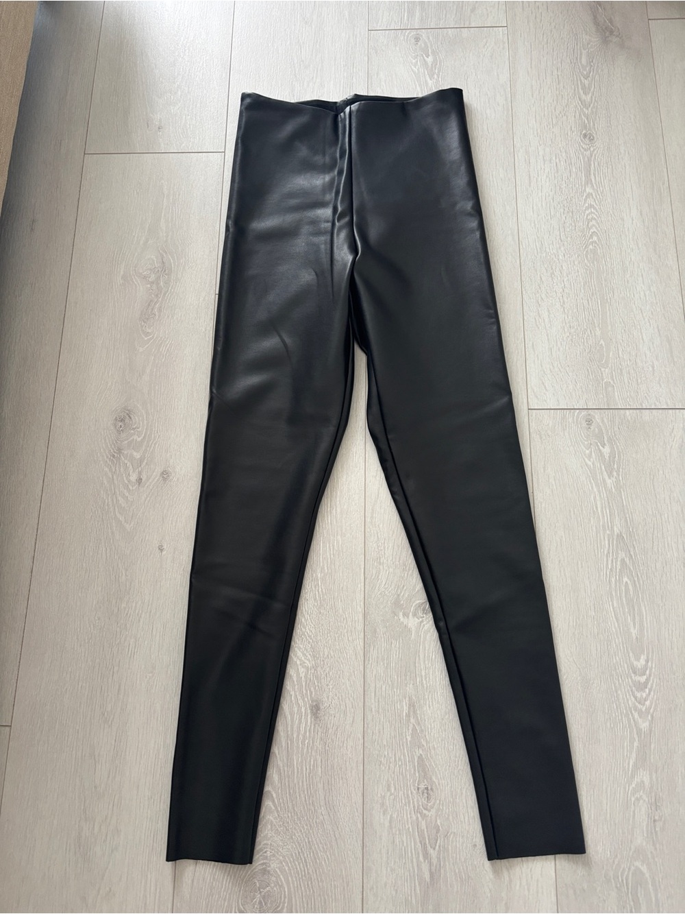 Seven7 Black Faux Leather Leggings
